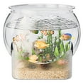 thumbnail image 1 of Round Clear Desktop Aquarium Fish Bowl for Betta Fish & Turtles, 1 of 7