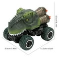 thumbnail image 3 of ​Dinosaur RC Car Toy - 4-Channel Remote Control w/ 2.4GHz, Shockproof Wheels, Simulated Dino Design - Ages 3+ Gift Green, 3 of 6