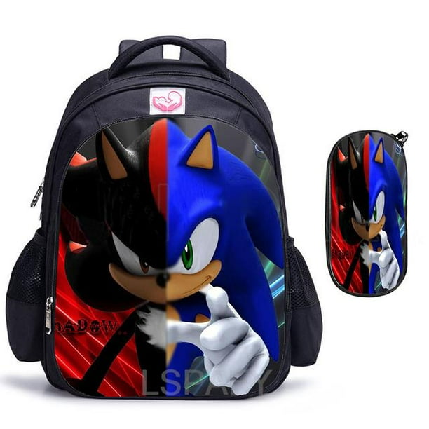 Mochila escolar con estampado 3D de SONIC RACING para ninos y ninas morral escolar con dibujos animados para libros Fivean unisex Bodega Aurrera en linea