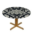 thumbnail image 3 of PIKWEEK  Fitted Round Tablecloth with Elastic Edge Wipe Clean William Morris Prints Table Cloth for Outdoor/Indoor Use, 3 of 7