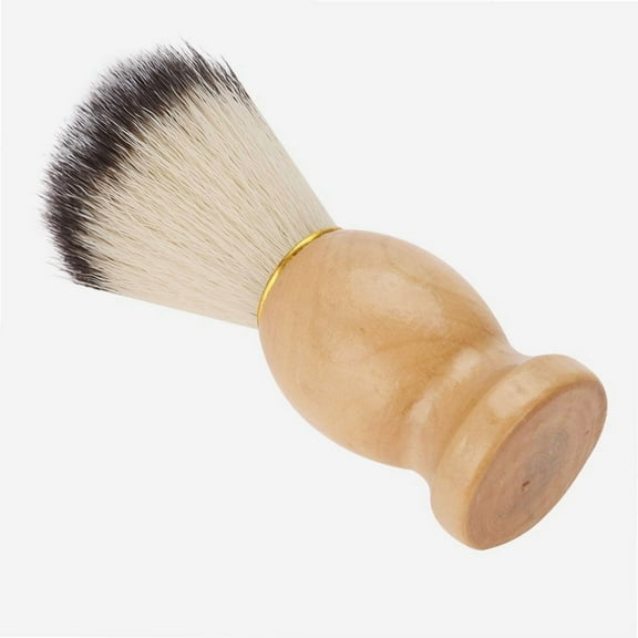 Shaving Brush,Portable Men Soft Synthetic Hair Wood Handle Beard Shaving Brush Barber Salon Tool, Shave Brush