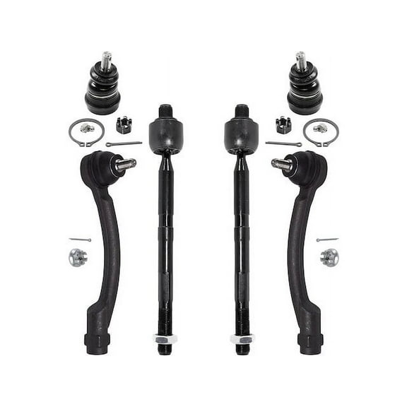 Front Ball Joint and Tie Rod End Kit - Compatible with 2014 - 2018 Kia Forte 2015 2016 2017