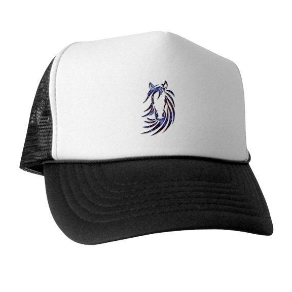 CafePress - Magical Mystical Horse Portrait - Adjustable Unisex Printed Trucker Hat with Mesh Back
