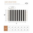 thumbnail image 2 of Black Striped Washable Area Rug 3'x5', Modern Farmhouse Black White Stripes Woven Cotton Tassels Kitchen Rugs, Non Slip Indoor Door Mat Throw Carpet for Entryway Living Room Nursery Laundry Room, 2 of 9