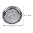 thumbnail image 2 of OUNONA 1Set Stainless Steel Salad Plate Multifunctional Dish for Household Users, 2 of 6