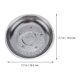 thumbnail image 4 of EeaseMX Bandeja de drenaje de cocina, plato redondo de acero inoxidable para cocinar al vapor, para bollos, 1 unidad, 4 of 7
