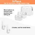 thumbnail image 2 of Bolsa de playa Everfunny Clear Bogg con accesorios, 3 unidades, 2 of 7
