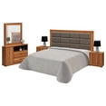 thumbnail image 1 of Recamara King Size Kessa Muebles 5 Piezas Parota 200 x 135 x 11 cm, 1 of 5