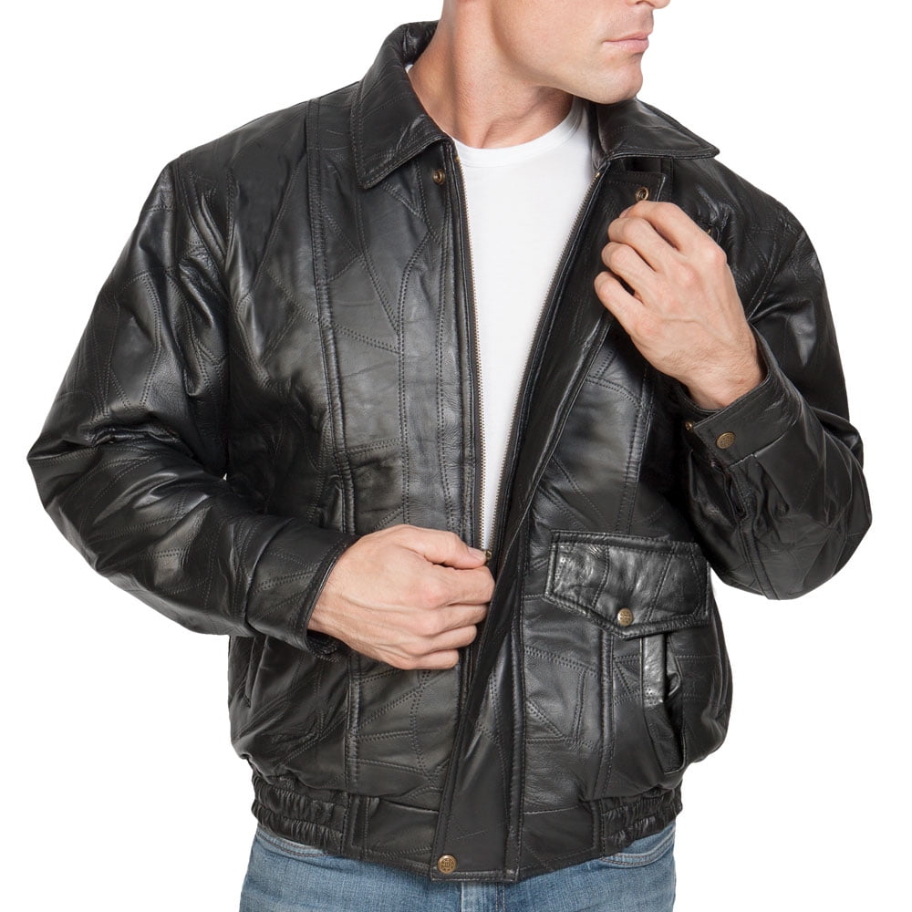 used leather bomber jacket