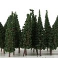 thumbnail image 4 of 50 Pcs Modèle d'Arbre Vert Foncé Train Route Diorama Scène 2.56 Pouces, 4 of 10