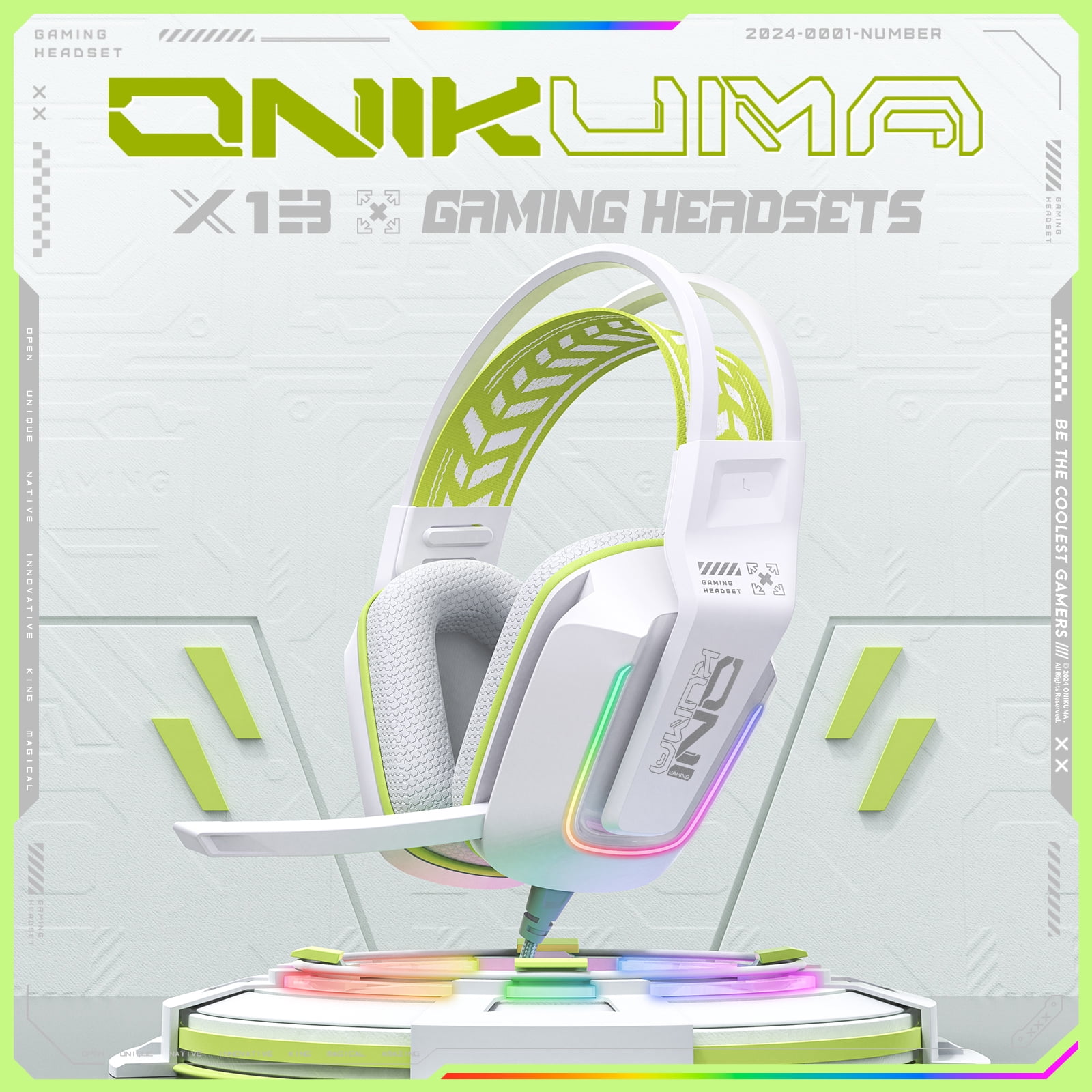 Gaming Headset with Mic for PC PS4 PS5 Xbox One Switch,Gamer Headphones Video Game Computer Gaming Headsets with Noise Cancelling Microphone Gaming Head Set Laptop Accessories,White