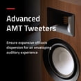 thumbnail image 3 of Fluance Ri91 Reference Stereo Powered Floorstanding Tower Speakers with High Performance AMT Tweeters, 2x6.5" Drivers, 150W Amplifier for Turntable, TV, PC - HDMI, Bluetooth, RCA & Sub Out (Walnut), 3 of 8