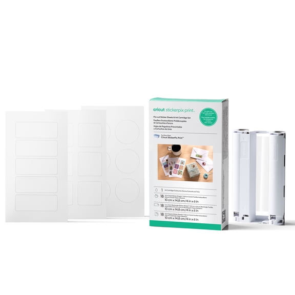 Cricut StickerPix Print™ Pre-cut Sticker Sheets & Ink Cartridge Set