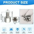 thumbnail image 2 of 10pcs M3x4.5mm Male to M2x4mm Female Thread Spacer Standoffs Screws, 2 of 6