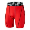 thumbnail image 3 of IYTR Men's Compression Shorts Sports Running Tights Baselayer Workout Gym Fitness Shorts Breathable Quick Dry Athletic Shorts with Phone Pocket Red M, 3 of 4