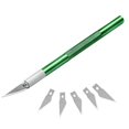 thumbnail image 1 of 1Set Non-Slip Metal Scalpel Knife Tools Kit Cutter Engraving Craft knives Blades Mobile Phone PCB DIY Repair Hand Tools green, 1 of 6
