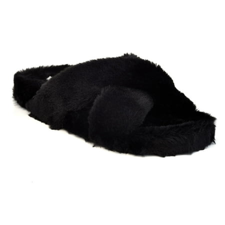 

Women s Slide Sandals Comfort Fur Sandal Open Toe Sandal for Women Slip On Flat Sandals for Women