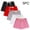 Pink, variant on 5 Pack Toddler Boys Shorts Candy Color Cotton Soft Casual Elastic Waist Drawstring Summer Beach Shorts Pink