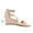 NUDE, variant on Women's Summer Open Toe Wedge Sandals Ankle Strap Platform Sandals INNIS-1 NUDE Size 8