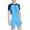 A-4095Blue, variant on MEZZALL Boys Swimwear Sets Short Sleeve Round Neck Rash Guard Swimsuits For Kids Beach Pool Summer Water Play Comfortable Stretchy Toddler Beachwear Stylish / 3-8 Years