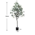 thumbnail image 2 of Artificial Eucalyptus Fake Tree, 4FT Tall Faux Eucalyptus Tree in Hot - Realistic Fake Plant Eucalyptus Tree with Silk Leaves for Indoor Home Decor for Home, Office, Events Display, 2 of 6