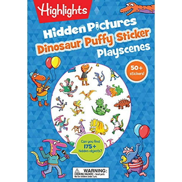 Dinosaur Hidden Pictures Puffy Sticker Playscenes (Highlights Puffy Sticker Playscenes)