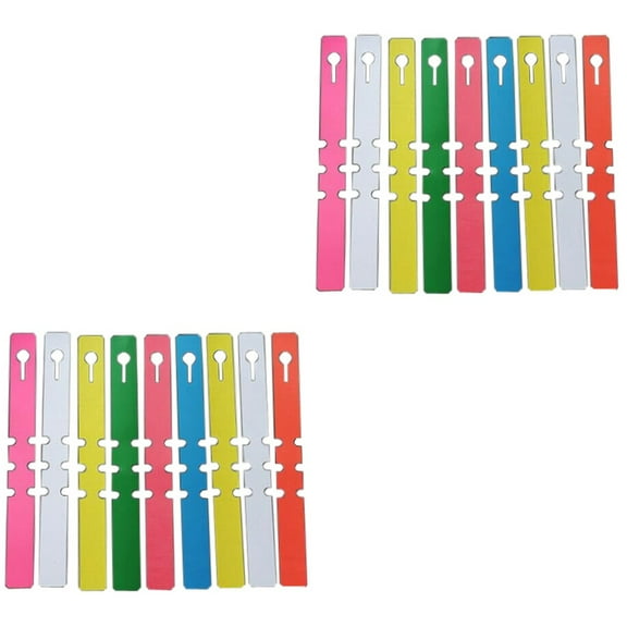 FUEENIRVA Easy-to- Plastic Plant Tags, Assorted Color, Ideal for , Durable 200Pcs