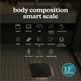 thumbnail image 2 of Homedics Luxe Smart Glo, Body Composition Digital Bathroom Scale, Motion-Sensing Ambient Center Illumination, Sleek Tempered Glass, High-Precision Weight Measurement Up to 400 lbs, Sustainable Design, 2 of 13