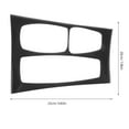 thumbnail image 4 of KAKOWELY Embellecedor de fibra de carbono para panel de control central de aire acondicionado, compatible con X5, 4 of 5