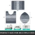 thumbnail image 4 of Ileading Traditional Bath Rug Set 3 Piece Microfiber Washable Bathroom Rug Set, 4 of 10