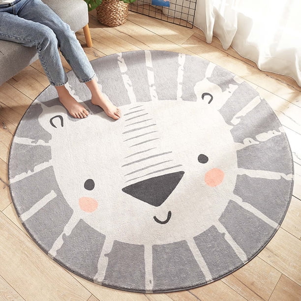 Puntoco Round Imitation Cashmere Carpet Nordic Ins Style Living Room Bedroom Coffee Table Mat