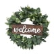 thumbnail image 1 of Letrero de Bienvenida Coronas Decoración Rústica para Puerta de Letrero Colgante de con Decoración de Porche de eucalitto Art, 1 of 9