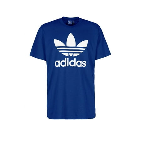 Adidas Men's Trefoil Logo Graphic Athletic Short Sleeve Shirt, Royal Blue, Size M