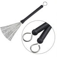 thumbnail image 4 of LEORX Durable Black Bamboo Drum Sticks and Steel Wire Drum Brushes Set, 4 of 8
