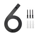 thumbnail image 2 of Dvruxg Modern Floating House Numbers for Outside, Large Black Shadow Home Number with Nails Kit & Template, Easy to Be Mounted for Exterior House Address, Garage Gate, Street, Farmhouse, 2 of 5
