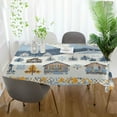 thumbnail image 3 of Yayeee Tablecloths 60" x 90" Rectangle Wrinkle Resistant Party Table Cover, Winter Village Serenity, 3 of 8