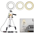 thumbnail image 1 of de regulable con soporte para Soporte de clip para teléfono , perfecto , maquillaje facial, transmisión Hugo luz de anillo led de estudio regulable, 1 of 9