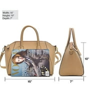 Women's Fashion Handbags Top Handle Tote Bags Vegan Leather Shoulder Purses, Black