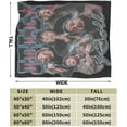 thumbnail image 4 of Jellys Music Rolls Blanket Flannel Fleece Blanket Ultra Soft Lightweight Throw Blanket for Bed Couch Living Room 50"x40", 4 of 6