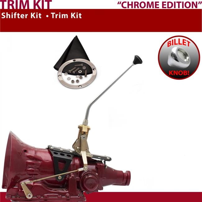 小物 usamer American Shifter 727 Shifter Kit Chrome 12 in. Trim Kit Push