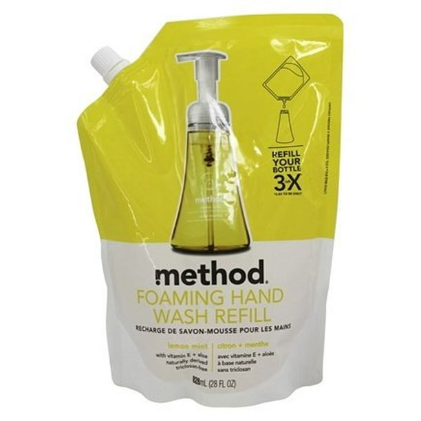 Foaming Hand Wash Refill Lemon Mint 28 fl. oz. by Method (pack of 6