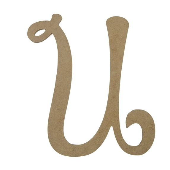 Wooden Letter Unfinished, Happy Days Font, Craft Cutout