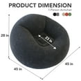 thumbnail image 6 of Inflatable Beanless Bean Bag Chair Lounge Sofa with Pump - Beige, 6 of 8