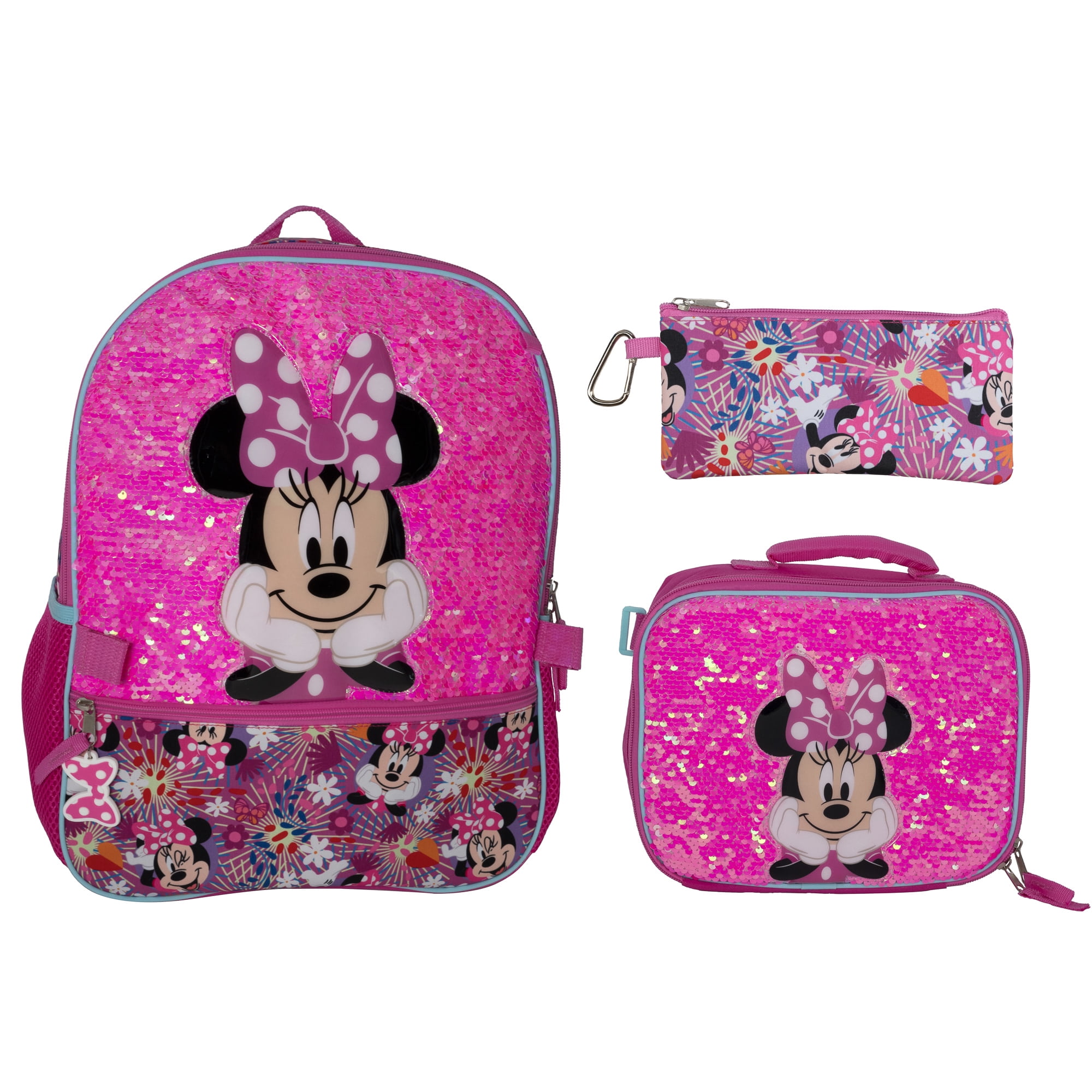 minnie❗️ Accessory Innovations 5-Piece Backpack Set, Disney's Minnie
