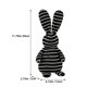 thumbnail image 3 of KAKOWELY Figura de conejo de Pascua, muñeco de conejo, adorno de conejo de dibujos animados, decoración de escritorio, 3 of 4
