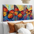 thumbnail image 4 of Hieng Unframed Wall Art Canvas Butterfly Insect Original Art Animal Oil Painting Small Mural, 4 of 6
