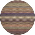 thumbnail image 2 of Addison Rugs Mayfield Washable Transitional Stripes Paprika Round Rug, 8' x 8', 2 of 5