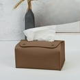 thumbnail image 4 of ChicYu Leather Tissue Box Storage Box Desktop Napkin Holders for Storing Tissues in Living Room Dining Room and Office, 4 of 5