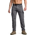 thumbnail image 1 of Pantalones CQR tácticos de secado rápido para hombre, resistentes al agua, color gris, 34 de ancho x 34 de largo, 1 of 9