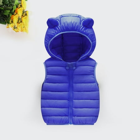 

VEKDONE Jackets for Baby Clearance Girls Warm Vest Winter Boys Thicken Waistcoat Kids Outerwear Vest Cotton Jackets